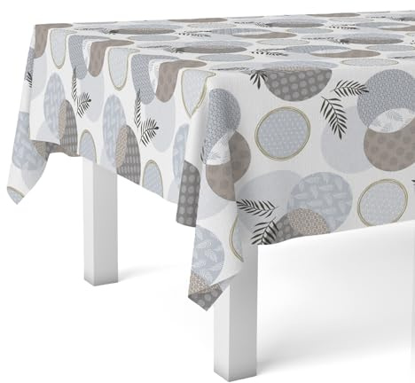 Martina Home Lens Nappe en Toile Cirée Blanc 100 x 140 cm