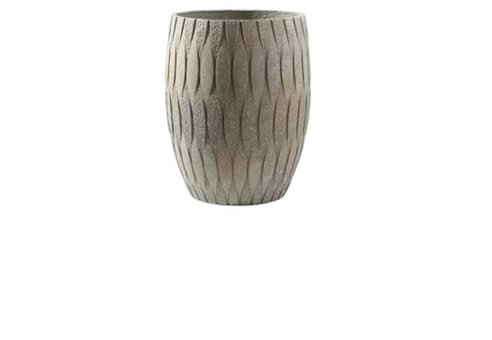 Jardinière Intérieur et Extérieur Jardinière d'intérieur Extra Large for Salon, Balcon, hôtel, jardinière de Sol, Plante Verte, Oiseau de Paradis Pot de Fleur (Color : Grigio, Size : L)
