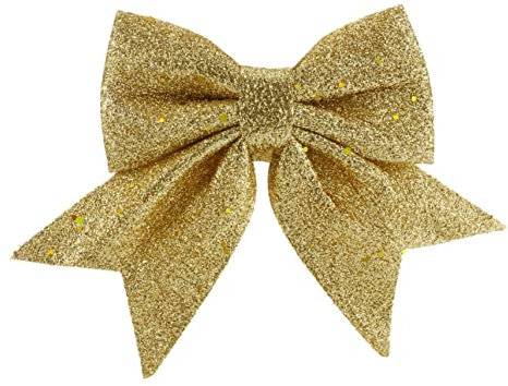 LABRIMP Weihnachtsschleifen Goldstaub Weihnachtsbaumschmuck Geschenkschleifendekor Ornament Hängeornament Für Weihnachtskränzen Rattan Geschenkverpackungen