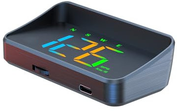 AMHVMU Head Up Display Auto, GPS Tacho Digitaler Tachometer Anzeige KMH, Geschwindigkeitsanzeige USB Anschluss Plug and Play, Geeignet für alle Autos