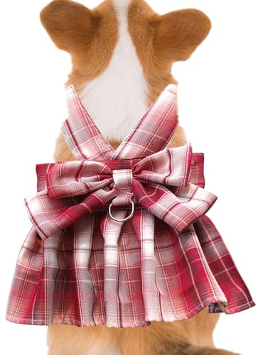 Nuyhadds Harnais pour Animal de Compagnie - Nœud Papillon - Harnais réglable avec nœud Papillon - Gilet pour Chien élégant et Mignon avec nœud Papillon - pour Petits Animaux de Compagnie, Chiens