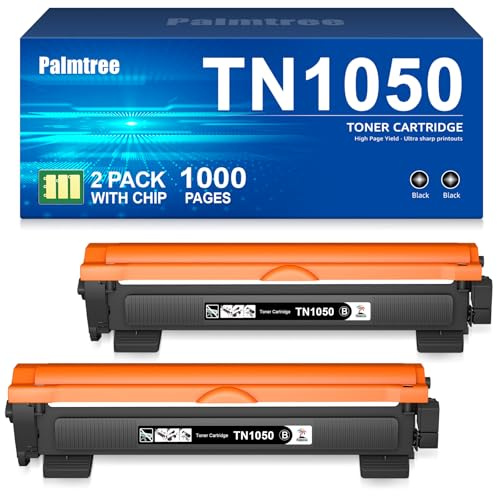 Palmtree Toner TN1050 Compatibili per TN-1050 Toner Brother DCP1612W per Brother MFC1910W HL-1110 HL-1210W HL-1212W MFC-1810 DCP-1512