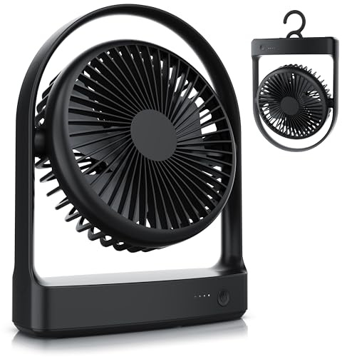 CSL - USB Tischventilator kabellos - mit Akku – Mini Ventilator – DC Motor Brushless silent sehr leise