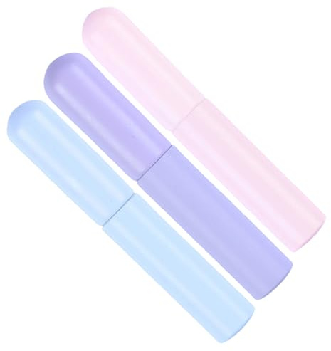 WEKADRIN Pennelli per Labbra in Silicone 3 Pezzi Set Copri Pennello, Applicatore Correttore e Rossetto Morbido per Trucco Professionale, per Trucco Labbra e Maschere, Regalo per Amici