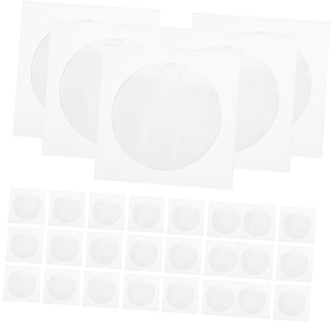 UTHCLO 100pcs Paper CD Dvd Sleeves Storage Bags Scratch Dust Resistant Paper Covers for Home Office School Filing and Protection