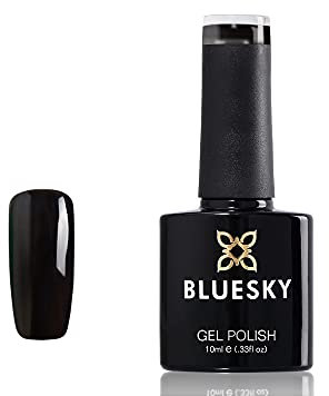 Bluesky Gel Nail Polish, Black A083, Long Lasting, Chip Resistant, 10 ml (Requires Curing Under UV LED Lamp)