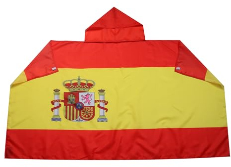 AZ FLAG Umhang Spanien 150x90 cm Spanische Leichtes Polyester | Für innen Fanumhang España genähte Kanten und leichte Ausführung