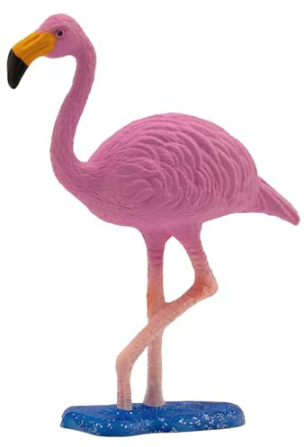 Bullyland 63716 - Spielfigur Flamingo pink, ca. 7,7 cm große Tierfigur, detailgetreu, PVC-frei, ideal als kleines Geschenk für Kinder ab 3 Jahren