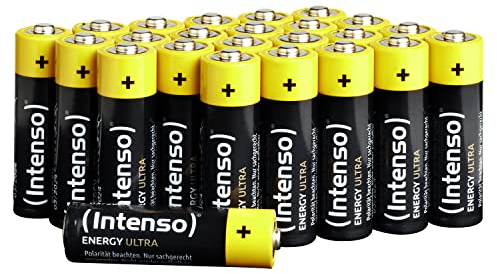 Intenso Energy Ultra AA Mignon LR6 Alkaline Batterien, Gelb-Schwarz, 24er Box