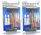 BENSON 2 x Notfall Autoreifen Reparaturset 9-teiliges Flickzeug als Pannenhilfe für Reifenreparatur - 2er Pack