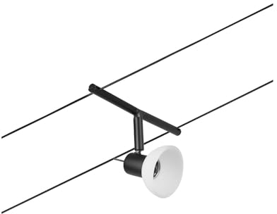 Paulmann CorDuo, punto luce per sistema di cavi per faretti, 94451, Sheela, massima CC 10 Watt, cavi estensibili, nero opaco, in plastica, GU 5,3, senza lampadine