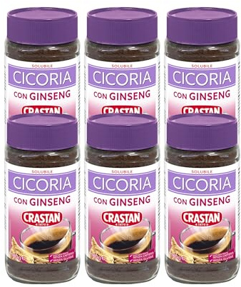 Crastan Cicoria & Ginseng Solubile - 6 vasetti da 100 gr