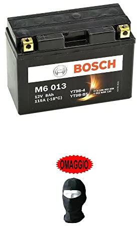 KOMPATIBEL MIT Yamaha YZF R6 (RJ03/RJ05/RJ09) 600 2001 A 2005 Bosch AKKU BEREITS EINSATZBEREIT YT9B-BS 12 V 8AH BATTERIEN 8 AMP Motorrad Roller Charge M6013 150X70X105MM