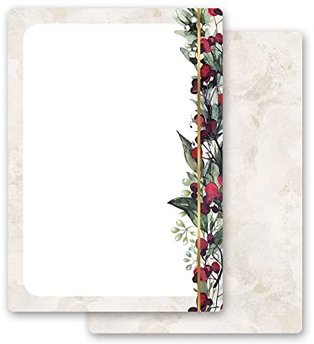 Motivpapier MISTELZWEIGE Weihnachten Weihnachtspapier - DIN A4 Format 100 Blatt