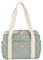 BÉABA, Wickeltasche für Babys, Mehrere Fächer, 10 Taschen, Reißverschluss Trolley-Koffer, Schultergurt, Isotherm-Tasche, Wickelunterlage, Wasserabweisend, Inhalt 16L, Tasche Paris, grun