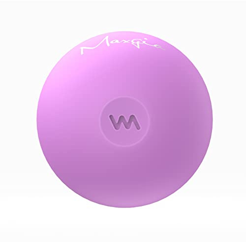 Maxgia 2 Mini Massage Ball, 5 Speeds Vibrating Massage Roller Ball for Palm, Hand, Foot, Leg, Neck, Back, Trigger Point Muscle Therapy Ball for Myofascial Release, Plantar Fasciitis, Purple