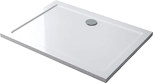 Mai & Mai Piatto Doccia 100x160x4cm, Piatto Doccia Rettangolare Faro2W in Acrilico Bianco