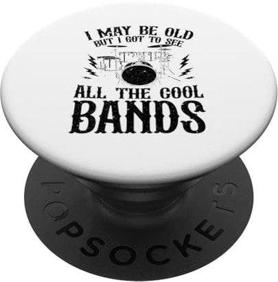 I May Be Old But I Got To See All The Cool Bands PopSockets mit austauschbarem PopGrip