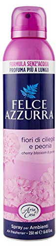 Felce Azzurra Aria di Casa Spray Ambiente, Fiori di Ciliegio e Peonia, 1 unità (Confezione da 6), 250