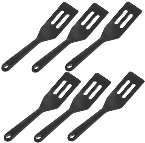 LAPYAPPE 6stücke Teiliges Silikon Spatel Hitzebeständige Mini-küchenutensilien Für Backen Kochen Und Grillen Ergonomische Griffe Antihaft Und Spülmaschinenfest Geeignet Für Pfannen
