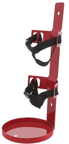 Gadpiparty Feuerlöscherhalterung Aus Eisen Universalhalter Für 2-4 Kg Feuerlöscher Mit Polierter Oberfläche Sichere Wandhalterung Für Haushalt Und Gewerbe