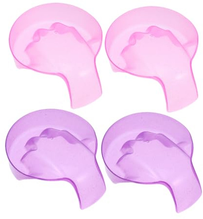 NULYLU 4 Stück Maniküreschalen Nagellackentferner Schalen Zum Einweichen Handbad Schüssel Aus Langlebigem Material Für Gel Nägel Und Nagelstudio Vielseitig Verwendbar Leicht Zu Reinigen