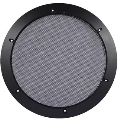HomeVortex Griglia per altoparlanti da 30,5 cm, telaio protettivo in rete metallica per sistema audio di casa e auto, con accessori di installazione, nero argento (nero)