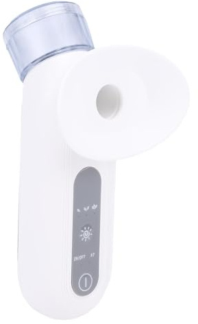 ZJchao Eye Mist Sprayer, Handheld Electric Heated Eye Feuchtigkeitsprühung für Augenpflege Waschen Tragbares Augensprühgerät mit 360 Grad Abdeckung Schnelles Wasser Feuchtigkeit (WHITE)