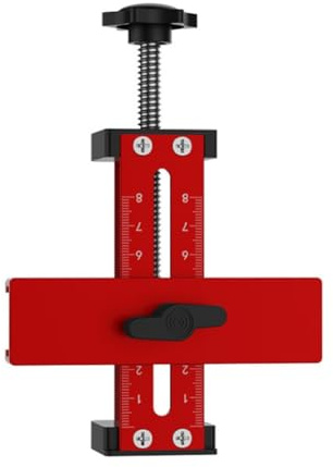 Localisateur d'installation de porte d'armoire multifonction pour une fixation de précision avec rebond réglable de 15 à 70 mm et capacité de serrage de 85 mm pour assemblage d'armoires en bois