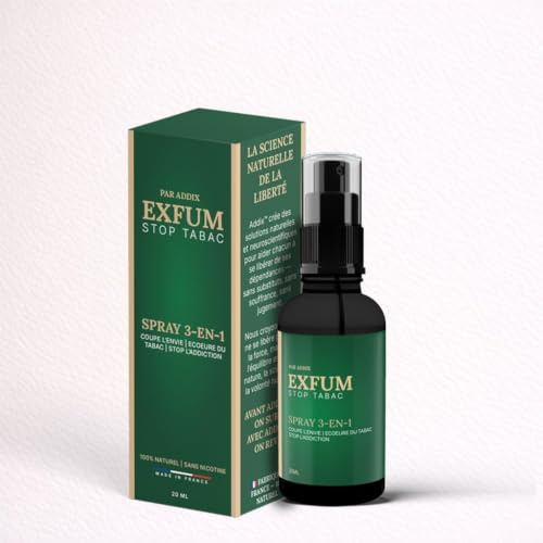 Exfum™ Spray Naturel 3-en-1 - Rituel de Libération pour une Habitude Tenace - Alternative Sans Nicotine - 100% Plantes - Fabriqué en France Sans dépendance Sans tabac