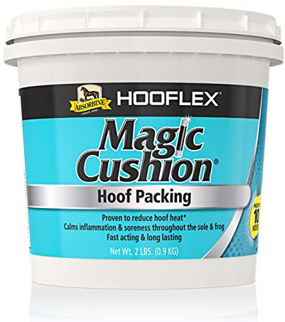Absorbine Hooflex Magic Cushion, Veterinary Formulated Fast-Acting Relief, Reduce Hoof Heat for up to 24 Hours, 2 lb Tub