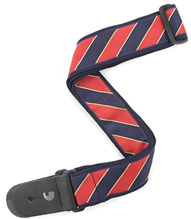 D'Addario T20W1410 Planet Waves Tie Stripes Gitarrengurt (Breite: 5 cm) blau/rot