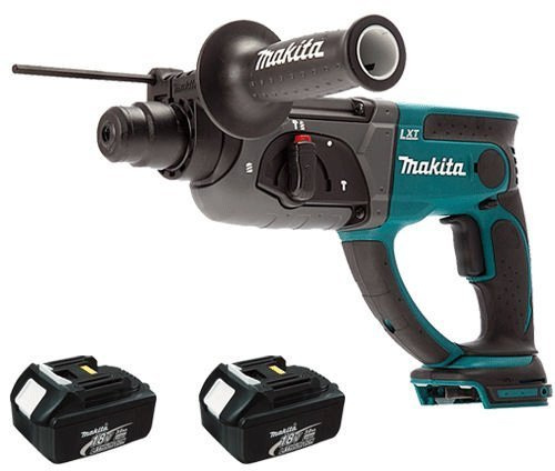 Makita DHR202 18V SDS Plus Rotary Hammer Drill with 2 x 3Ah Battery BL1830