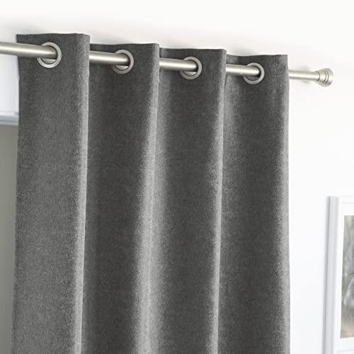 Antilo - Cortina confeccionada con ollaos Bahia 140x260cm - Color Gris