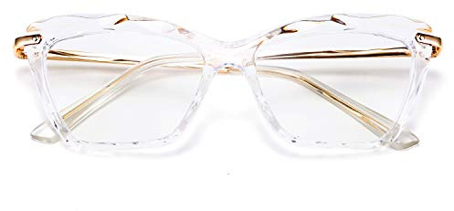 FEISEDY Cateye Lesebrille Blaulichtfilter Damen Anti-Blaulicht Leser Brille Vintage Katzenauge Computerbrille B2596