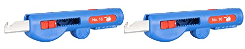 WEICON TOOLS Quadro Stripper nr 16 | blå/röd | Set om 2 | 4-in-1 avisoleringstång för 8,0-13,0 mm kabel
