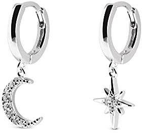 SINGULARU Pendientes Mujer Polar Moon Spark