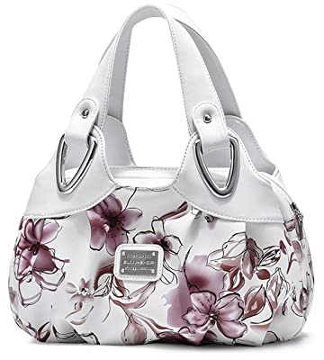 NICOLE & DORIS Sac a Main Femme Elégant Sac Epaule Sacs Tendance Fourre-tout Sacs Grand Sac en PU Cuir Design Sac Cabas Sac Dame Fleuri