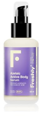 Freshly Cosmetics Azelainsäure Active Körper Akne Behandlung. Pickel auf dem Rücken, hormonell bedingte Akne und andere Arten von Akne. 100ml