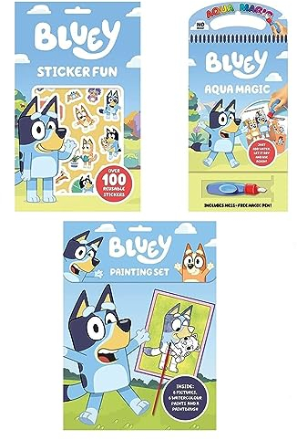 Anila's Bluey Activity Set with Aqua Magic, Finger Painting & Sticker Book.