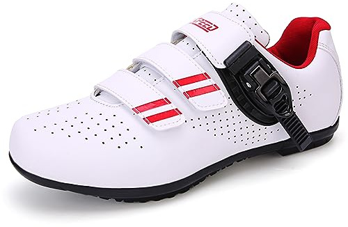 PENXZT Scarpe da Ciclismo per Biciclette da Donna da Uomo con Scarpe da Montagna in Stile Mountain in Stile Sbloccato per Scarpe da Ciclismo per Esterno,C,42 EU
