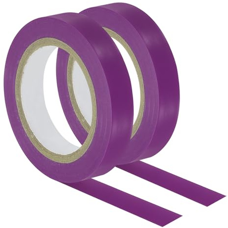 PATIKIL Nastro di Finitura Grip 32,8 Piedi, Confezione 2 Nastri di Finitura in PVC per Racchette Accessori per Racchette Adesive per Tennis Badminton, Viola
