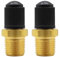 Aoyswuz 1/8 NPT Cobre Puro Válvula de Aire, Núcleo de Aire, Válvula de Llenado del Tanque del Aire para Coche, Motocicleta, Camión (2 Piezas)
