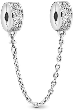 Rimgoris 925 Sterling Silber Charm für Damenarmbänder LIEBE Valentinstag Ewige Liebe Clip Sicherheit kette Baumeln Charms Geschenke