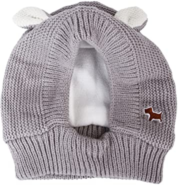 Sosoport Gemütliche Strickmütze Für Haustiere Mit Ohren Weicher Bequemer Hundekopfschmuck Für Weihnachtsgeburtstage