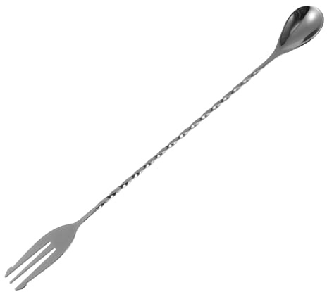 Cabilock Cuillère Cocktail Acier Inoxydable Agitateur INOX Bar Ustensile Cuisine Longue Manche Mélange Boissons pour Cocktails Thé Outil Remuer Mixage Bartenders