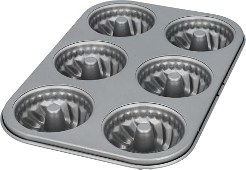 RBV Birkmann, Mini kouglof Spring 212039, en acier au carbone, 18,5 × 26,7 × 3 cm, argenté