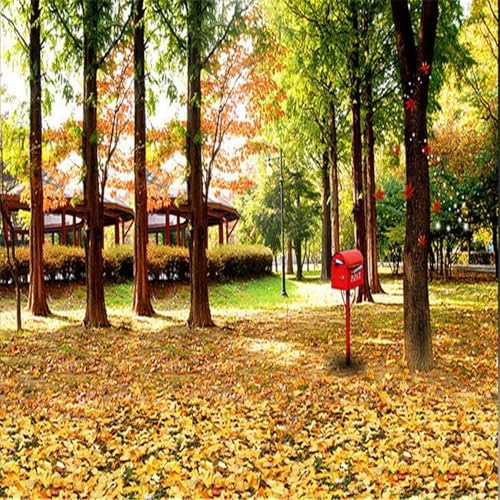WEIMEIJIE 3d three-dimensional mural space living room sofa bedroom TV background wooden pavilion garden woods natural landscape