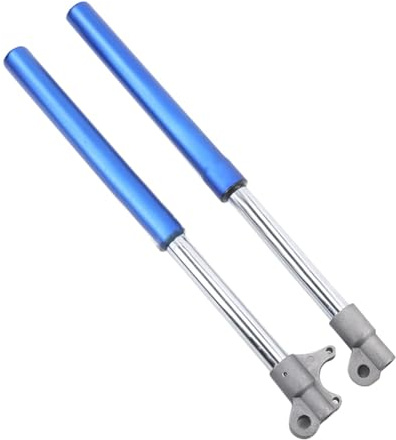 Lonrtesw Amortissement des Chocs de Fourche Inversée de Moto pour la Chine 47cc 49cc Mini Moto Pit Bike Accessoire de Motocross, Bleu