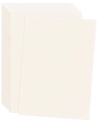 Cream Card A4, 100 Sheets 180gsm Premium Cream Cardstock Paper Ivory Craft Card for Arts & Crafts, Printouts, DIY Projects